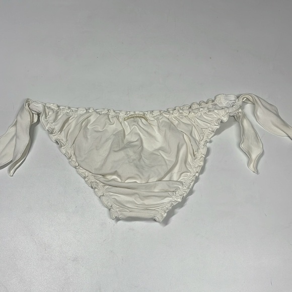 Calzedonia Womens White Tie Size Bikini Bottoms Size Large L - Picture 2 of 4